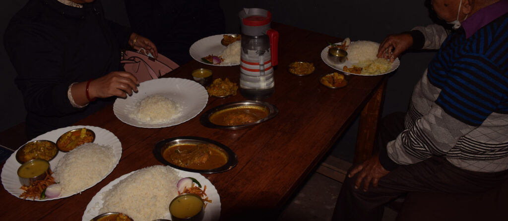 Bengali dishes at Maachranga restaurant in Dooars lataguri
